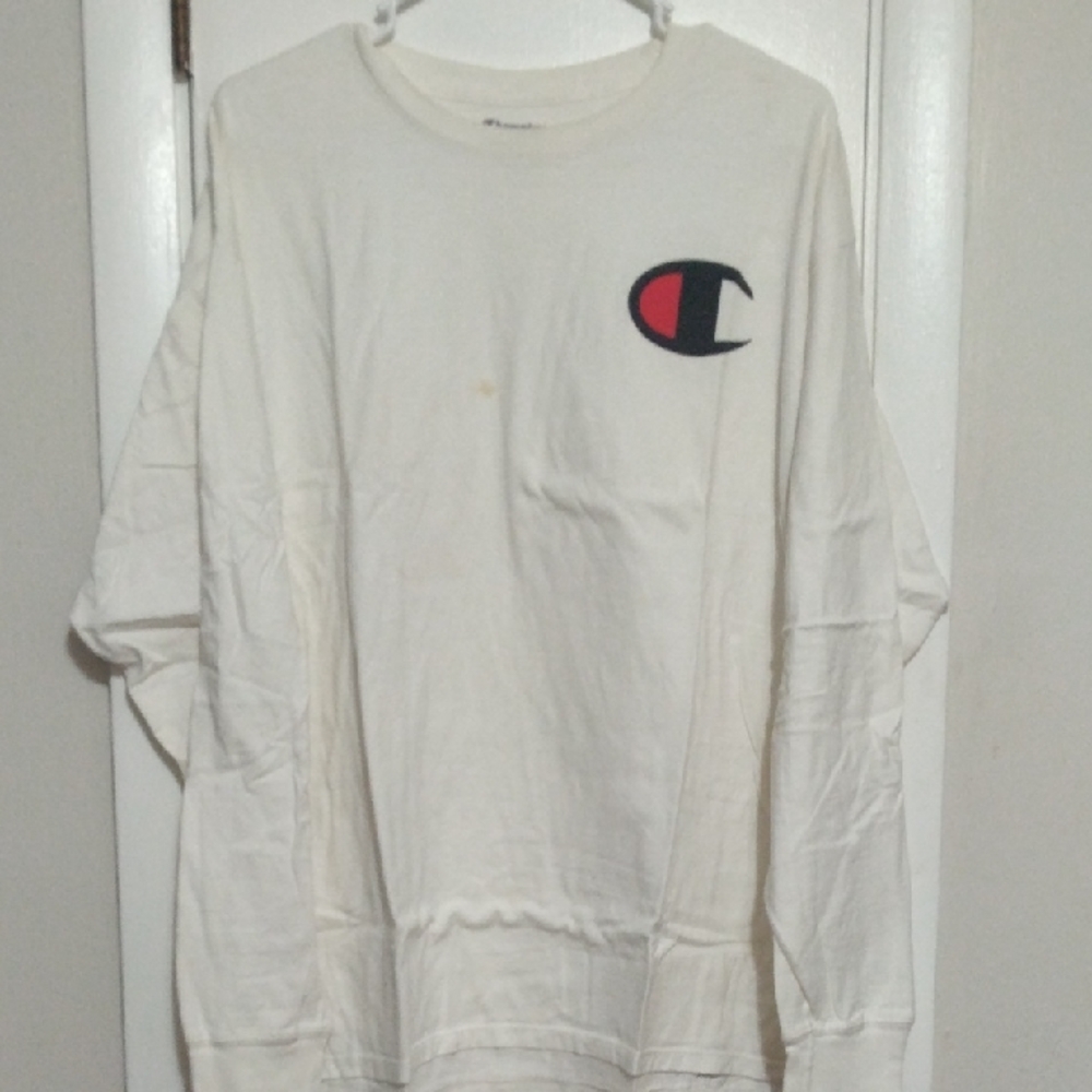 Champion Classic White Tee with Iconic Logo